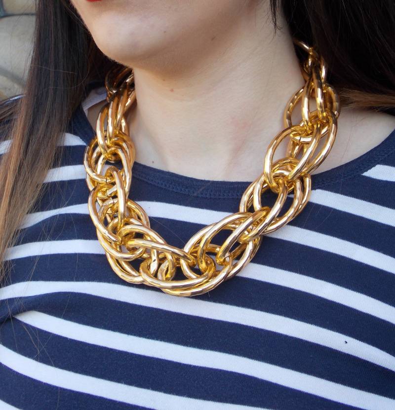 Chunky Gold Kette Statement Halskette von Oliviadivine