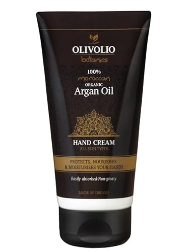 Olivolio Handcreme mit 100% Bio Arganöl & 92% natürlichen Inhaltsstoffen - 150 ml von Olivolio