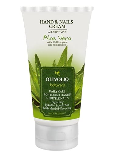 Olivolio botanics Handcreme mit 100% Bio Aloe Vera & 92% natürlichen Inhaltsstoffen - 150 ml von Olivolio