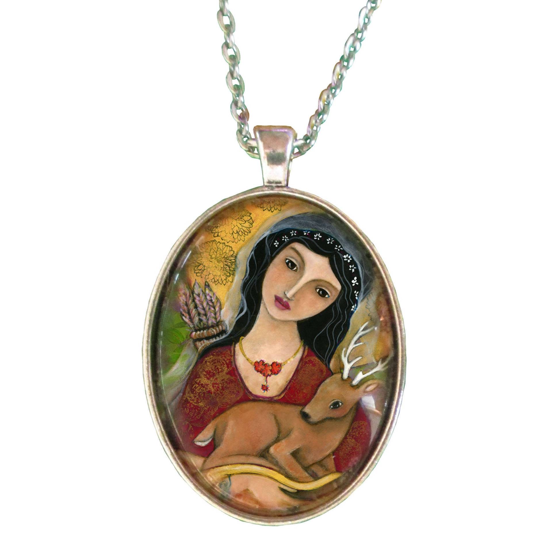 Artemis Anhänger, Dreifache Mond Göttin - Statement Halskette Schmuck Spirituelle Geschenke Pagan -Altar Dekor Artemis Anhänger, Dreifache Mond Göttin - Statement Halskette Schmuck Spirituelle Geschenke Pagan -Altar Dekor von OlivosARTstudio