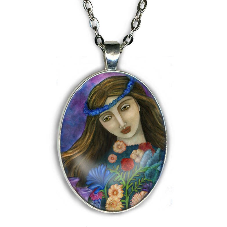 Demeter Göttin Der Hoffnung, Silberanhänger, Statement Halskette, Pagan Geschenk Demeter Göttin Der Hoffnung, Silberanhänger, Statement Halskette, Pagan Geschenk von OlivosARTstudio