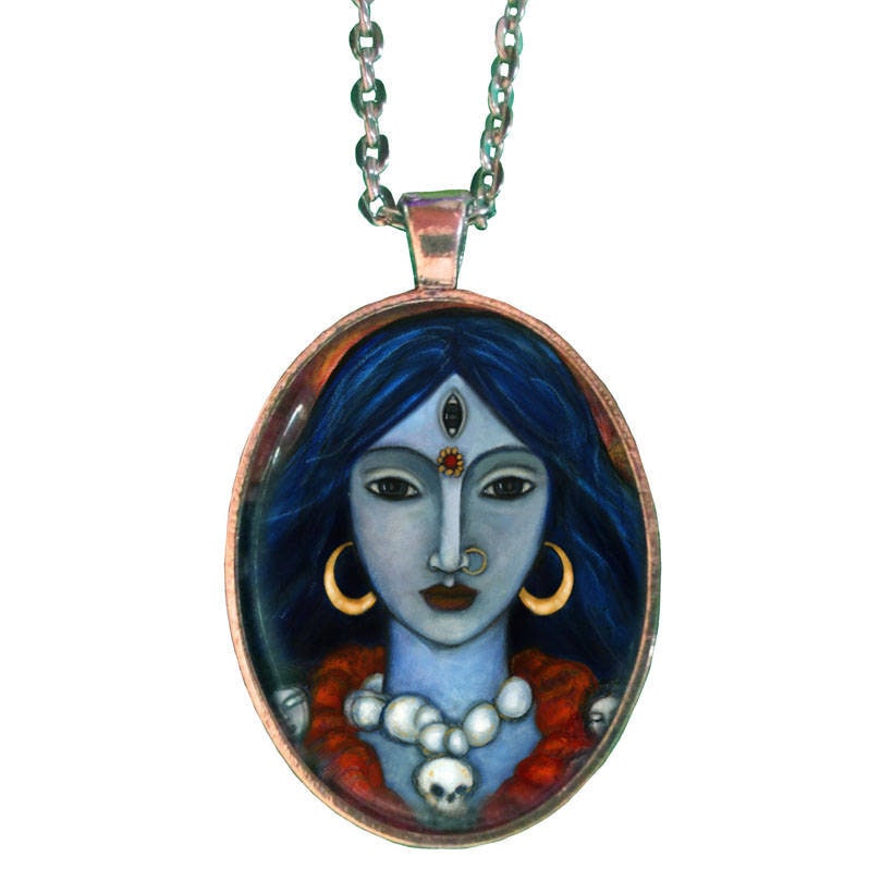 Kali Göttin Der Erneuerung, Göttin-Halskette, Göttlich-Weiblicher Schmuck, Spiritueller Anhänger, Hindu-Gottheit-Kunstanhänger, Schutzhalskette Kali Göttin Der Erneuerung, Göttin-Halskette, Göttlich-Weiblicher Schmuck, Spiritueller Anhänger, Hindu-Gottheit-Kunstanhänger, Schutzhalskette von OlivosARTstudio