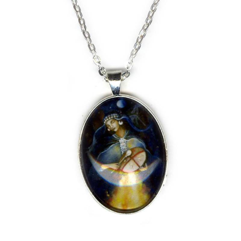 Kuyén Mapuche Göttin Anhänger Schamanen Trommel Kreis Halskette Kuyén Mapuche Göttin Anhänger Schamanen Trommel Kreis Halskette von OlivosARTstudio