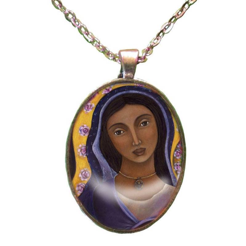 Mutter Maria Anhänger - Bedingungslose Liebe Heilige Silber Halskette Göttlich Weibliches Geschenk Jungfrau Frauen Schmuck Mutter Maria Anhänger - Bedingungslose Liebe Heilige Silber Halskette Göttlich Weibliches Geschenk Jungfrau Frauen Schmuck von OlivosARTstudio