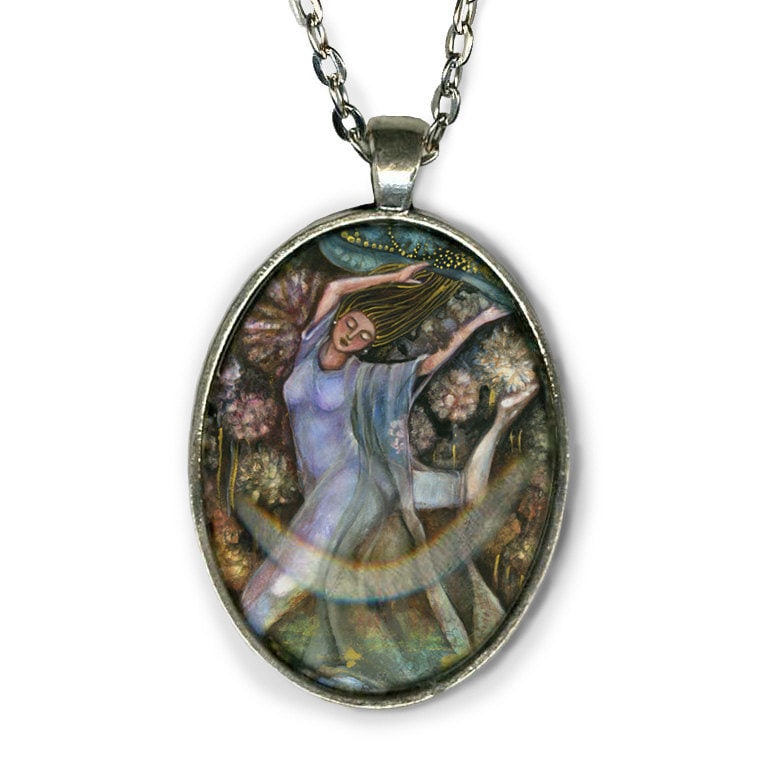 Pachamama Anhänger Mutter Erdgöttin Silber Plated Halskette Pachamama Anhänger Mutter Erdgöttin Silber Plated Halskette von OlivosARTstudio