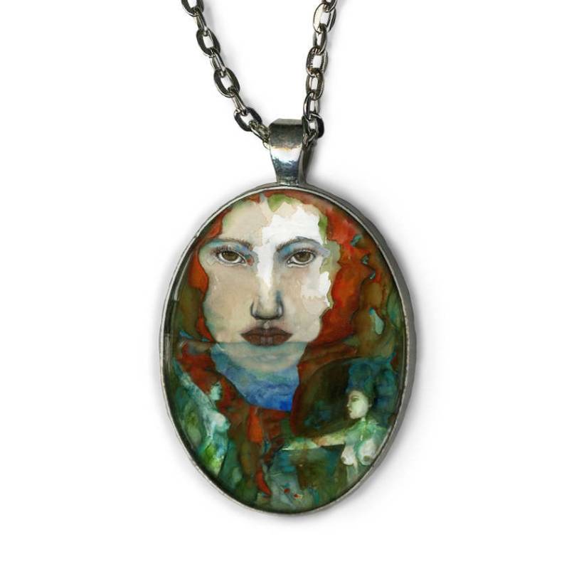 Psyche Göttin Anhänger Heilige Weibliche Kunst Halskette Psyche Göttin Anhänger Heilige Weibliche Kunst Halskette von OlivosARTstudio