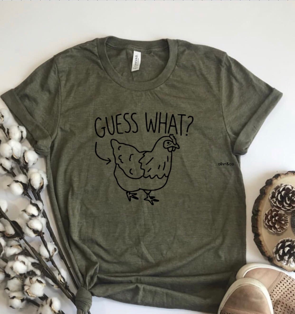 Guess What Huhn Hintern Shirt | Frauen T-Shirt Lustiges Für Männer Weißt Du Was? Tshirt von OlivrAndCo