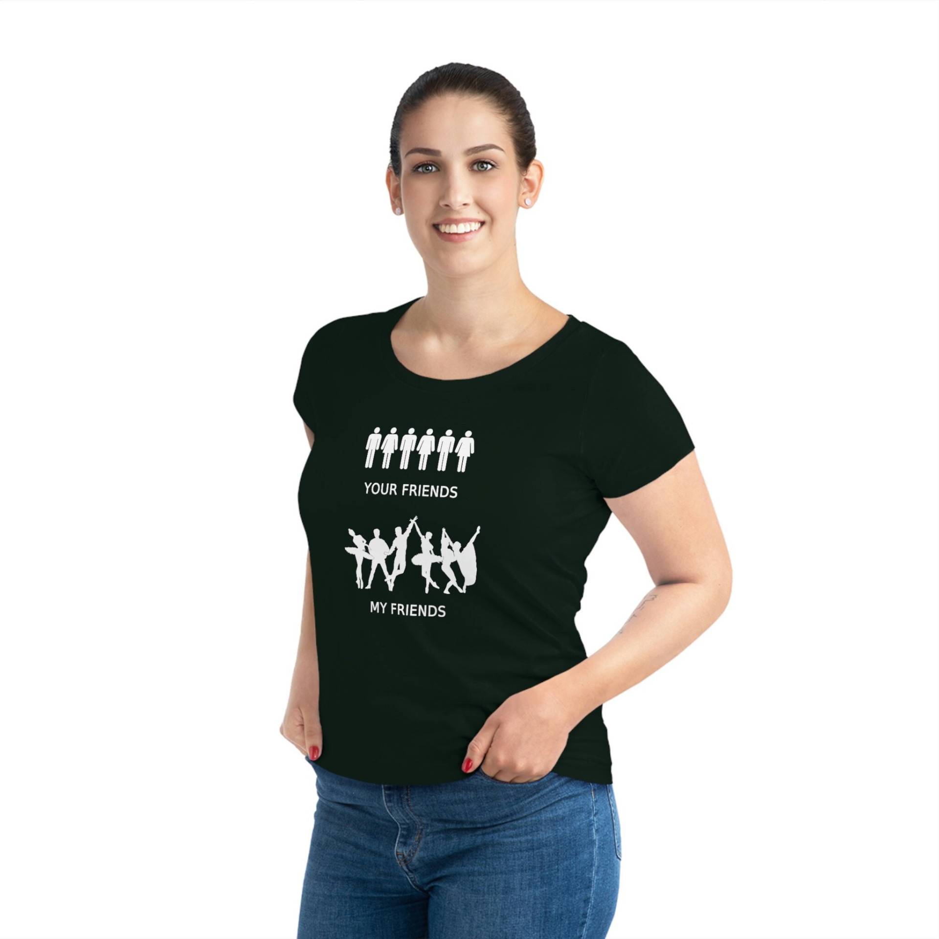 Damen Bio Shirt Ballett Deine Freunde Vs. Meine Freunde, Tanz Familie, Formation, Tanzen, Show, Modern, Gruppe, Geschenk, Lyrical, Training Damen Bio Shirt Ballett Deine Freunde Vs. Meine Freunde, Tanz Familie, Formation, Tanzen, Show, Modern, Gruppe, Geschenk, Lyrical, Training von OlivsOriginal