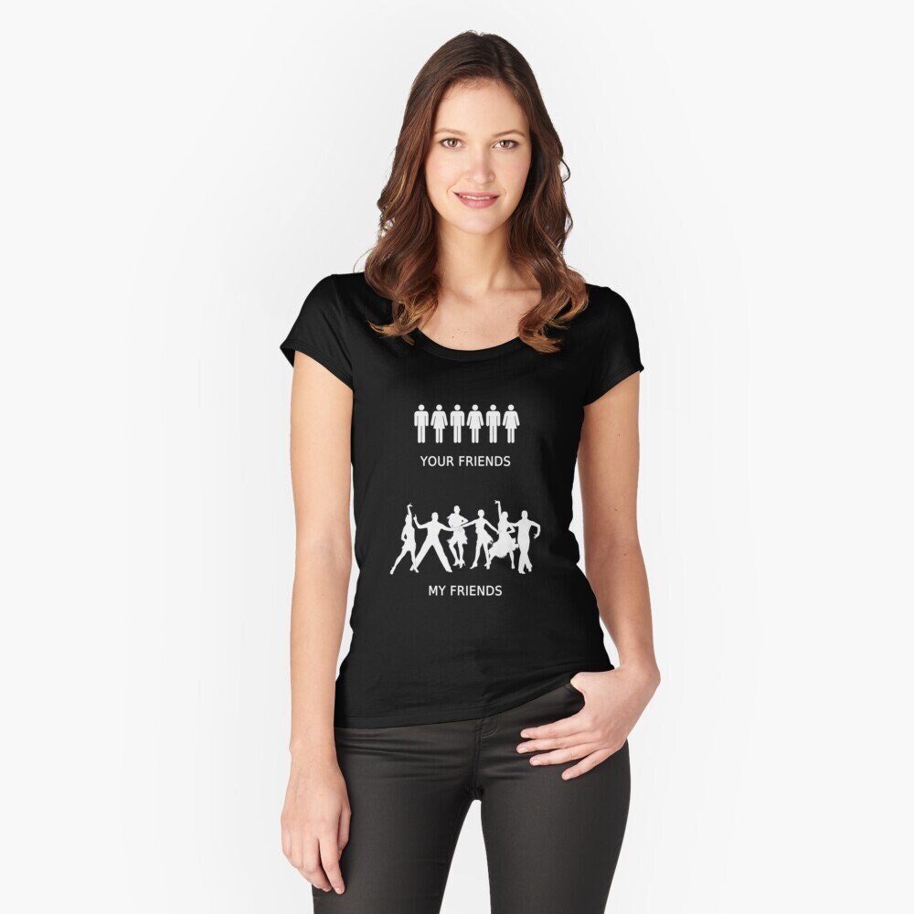Damen Shirt, Tanz Familie, Schwarz, Bio, Tanzclique Deine Freunde Vs. Meine Freunde, Formation, Latein, Tanzen, Show, Gruppe, Geschenk Damen Shirt, Tanz Familie, Schwarz, Bio, Tanzclique Deine Freunde Vs. Meine Freunde, Formation, Latein, Tanzen, Show, Gruppe, Geschenk von OlivsOriginal