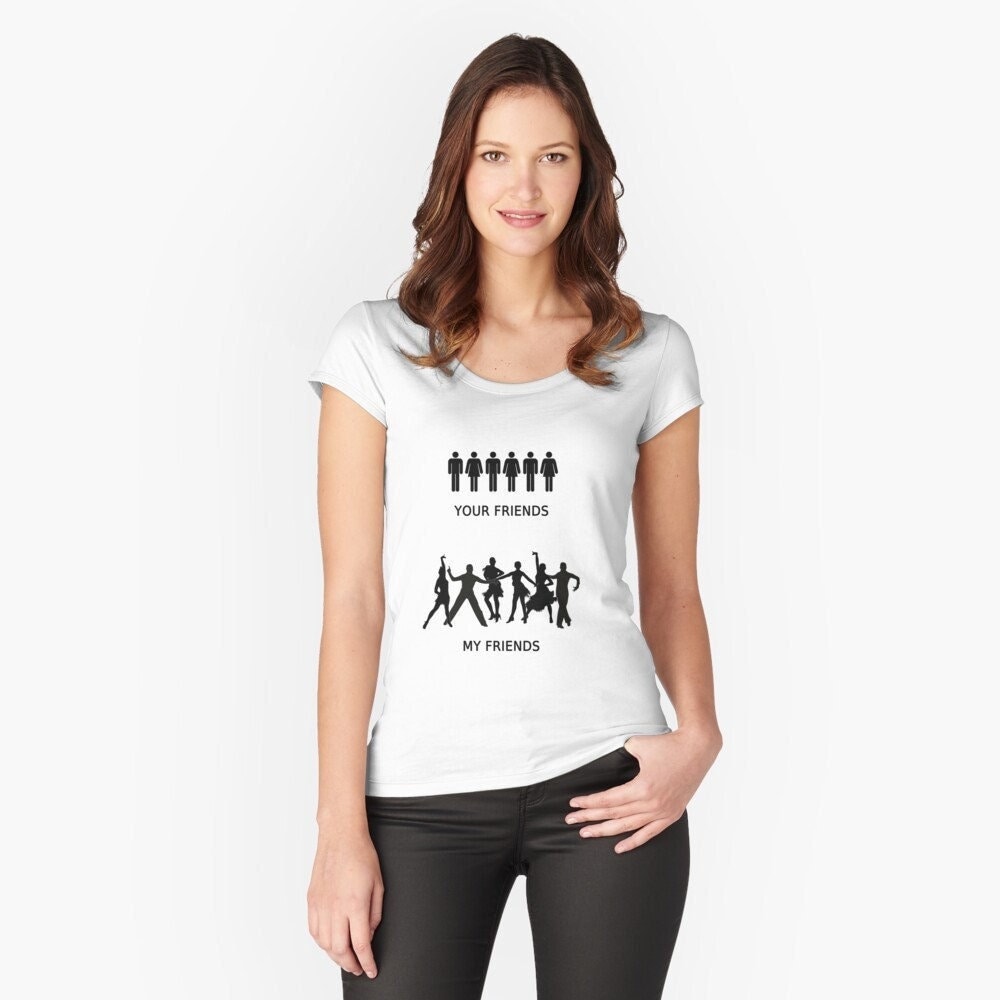 Latin Dance Clique Your Friends - My Friends My Dance Family Is The Best Damen Shirt Organic, Bio, Top Latin Dance Clique Your Friends - My Friends My Dance Family Is The Best Damen Shirt Organic, Bio, Top von OlivsOriginal