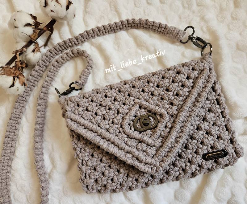 Makramee Handtasche von Oljaskreatives