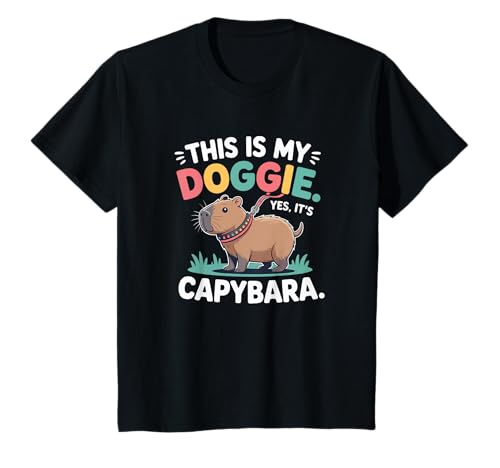 Kinder Capybara ist ein Hund | Funny Kids T-Shirt von Ollie's and Evies Best Gifts