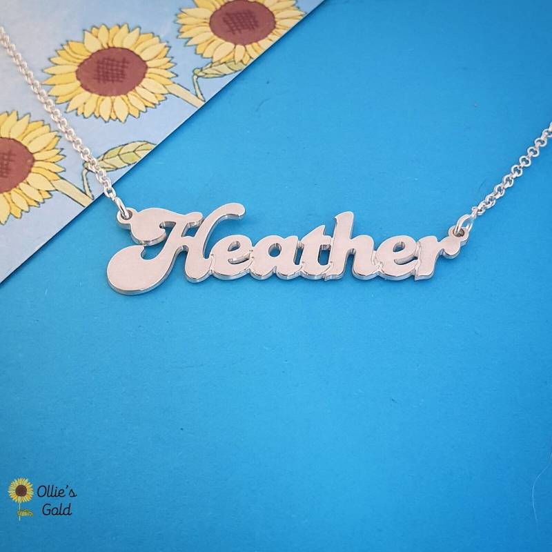 Namenskette Im Heather-Stil Aus Sterlingsilber von OlliesGold