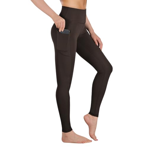 Ollrynns Sport Leggings Damen High Waist Leggins mit Taschen Bauchweg Blickdicht Fitness Gym Leggings Lange Yogahose Sporthose CA166 von Ollrynns