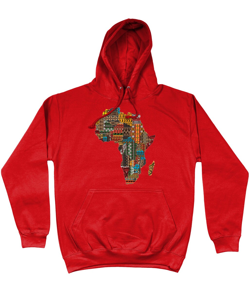 Karte Von Afrika Hoodie Mehrfarbig Karte Von Afrika Hoodie Mehrfarbig von OloriHeritage
