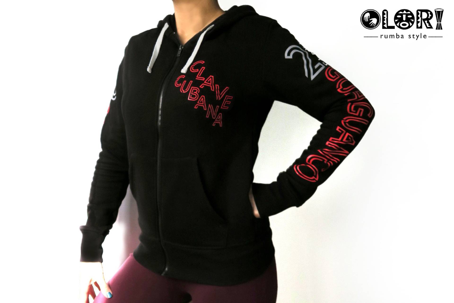 Zip Sweatshirt Frau Rumba Clave Cubana Guaguanco Columbia Zip Sweatshirt Frau Rumba Clave Cubana Guaguanco Columbia von OloriShop