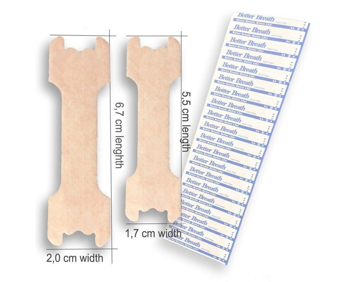 Olotos Nasenpflaster Nasenstrips Better Breath NasalStrips Pflaster Besser Atmen Schnarchen (50 St), Nasenstreifen Schnarch-Stop schnellen Linderung bei Schnarchproblemen von Olotos