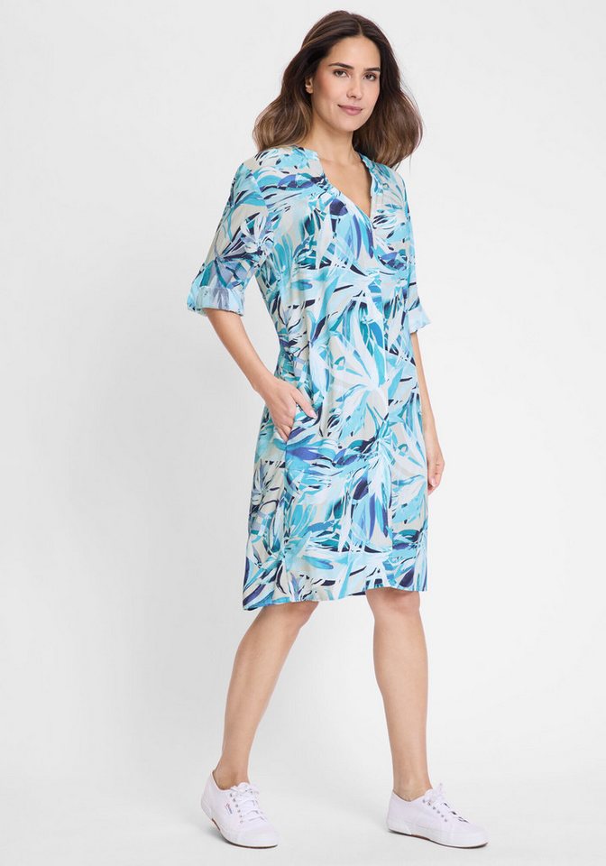 Olsen A-Linien-Kleid (1-tlg) Mit durchgehender Knopfleiste von Olsen
