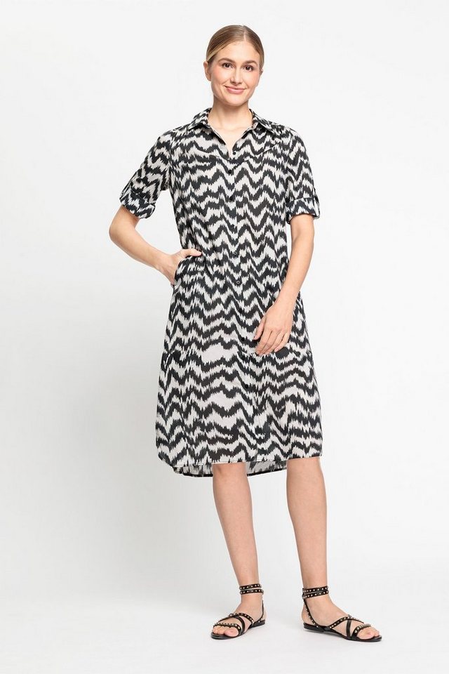 Olsen Blusenkleid mit Zebra-Print von Olsen