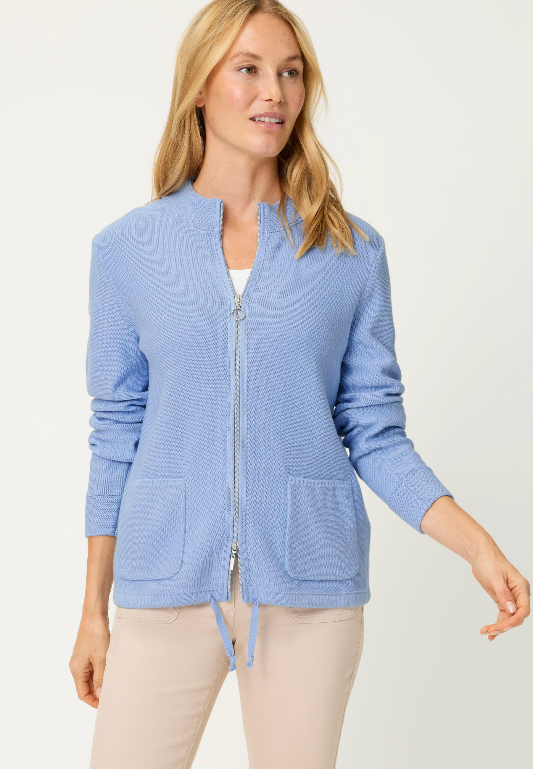 Olsen - Cardigan Long Sleeves cloud blue - Gr. - 38 von Olsen