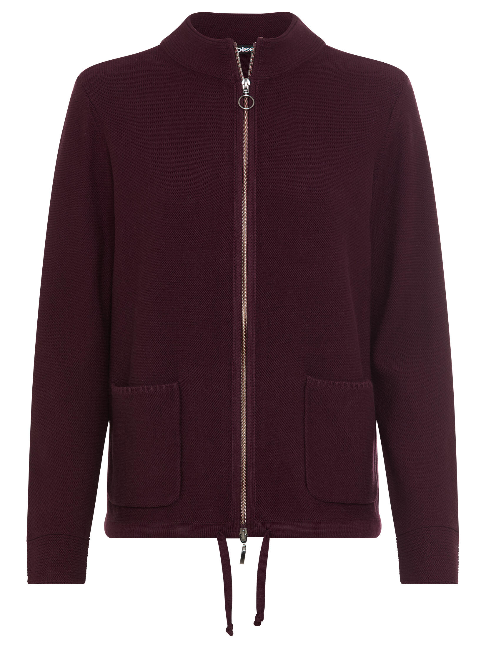 Olsen - Cardigan Long Sleeves dark wine - Gr. - 46 von Olsen