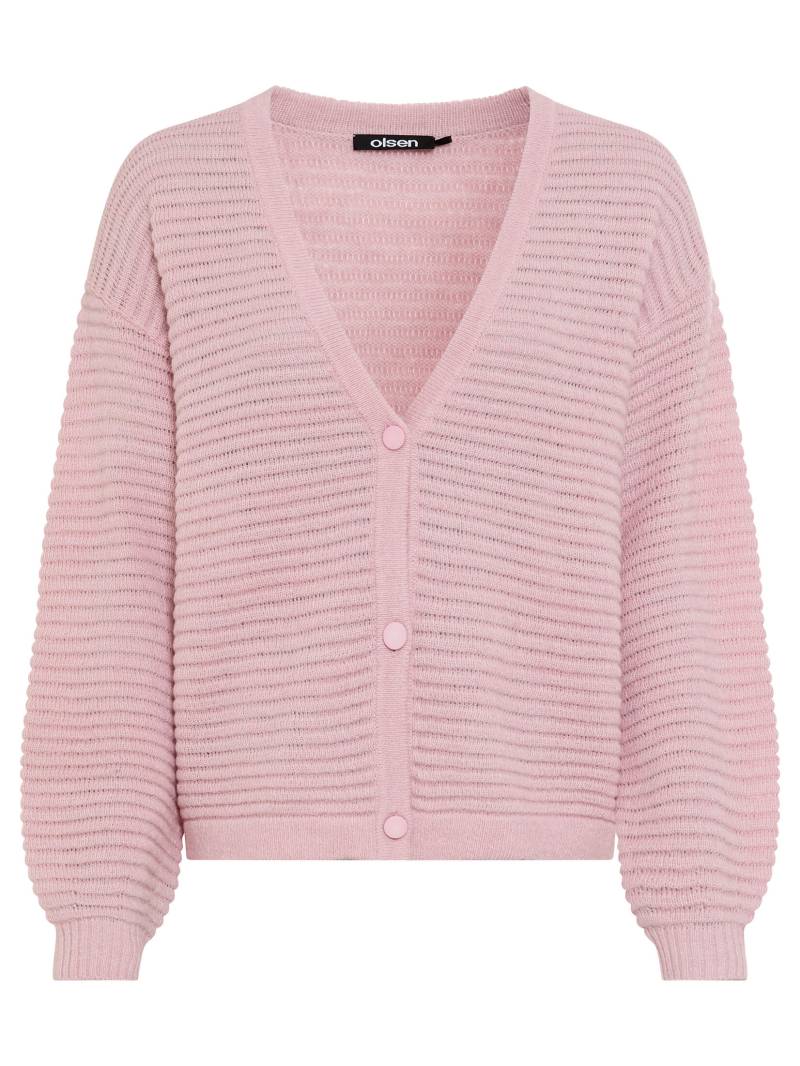 Olsen - Cardigan Long Sleeves light mauve - Gr. - 42 von Olsen