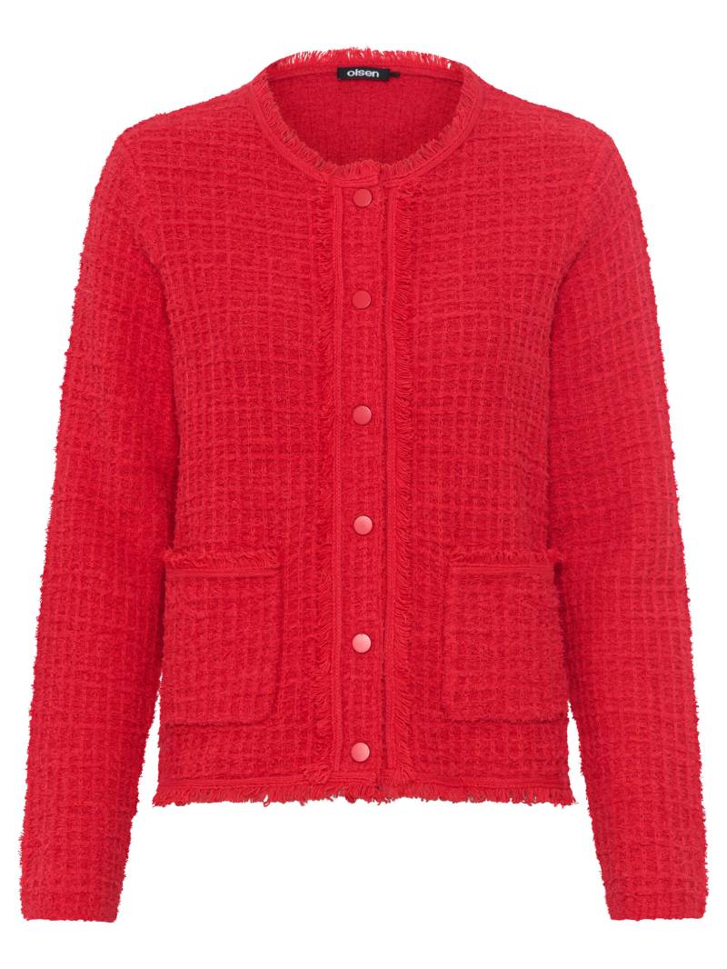 Olsen - Cardigan Long Sleeves red rose - Gr. - 38 von Olsen