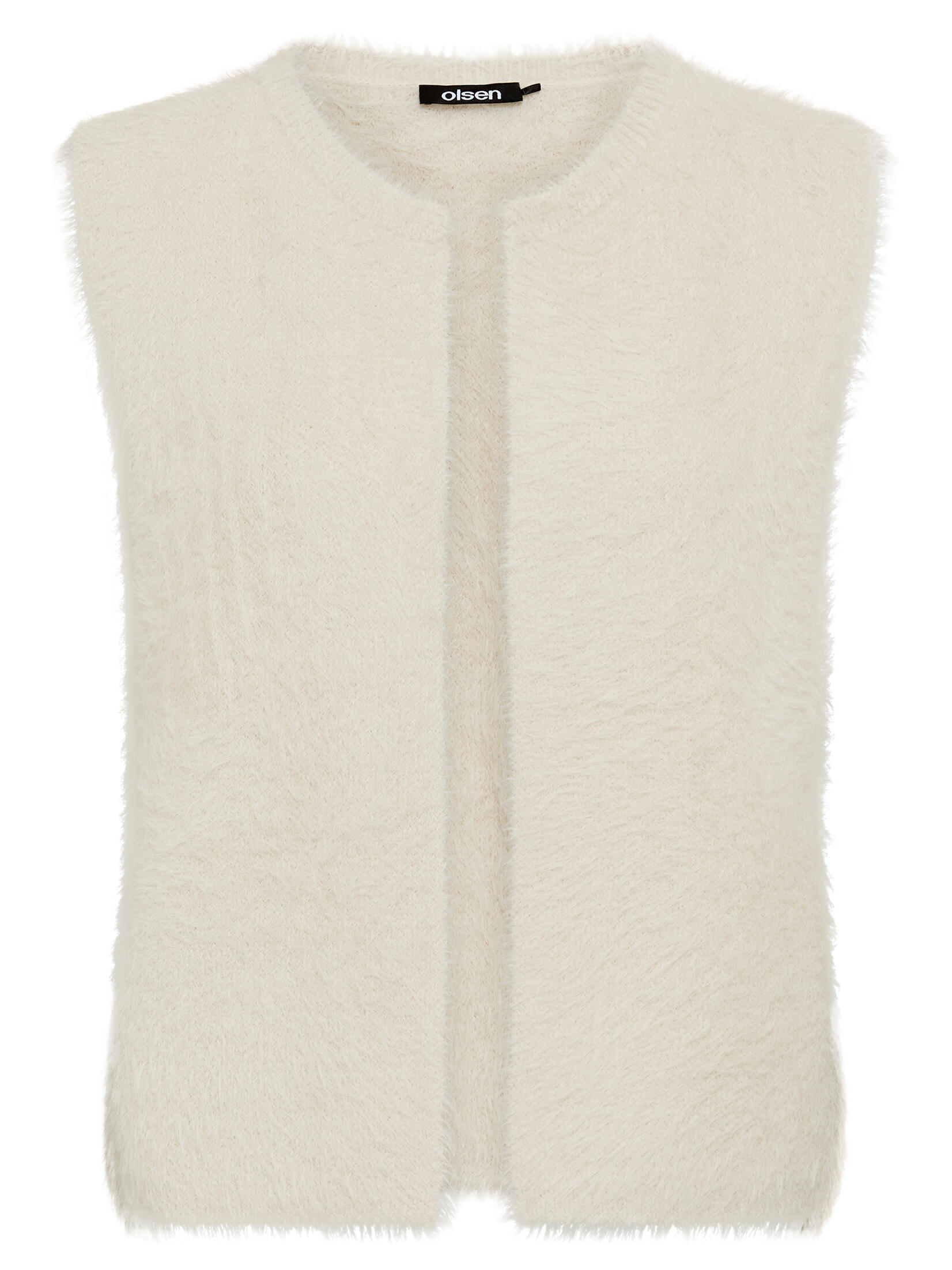 Olsen - Cardigan Sleeveless almond beige - Gr. - 48 von Olsen
