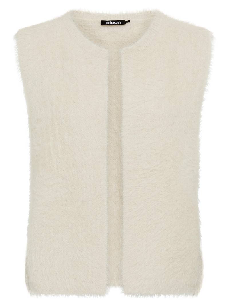 Olsen - Cardigan Sleeveless almond beige - Gr. - 48 von Olsen
