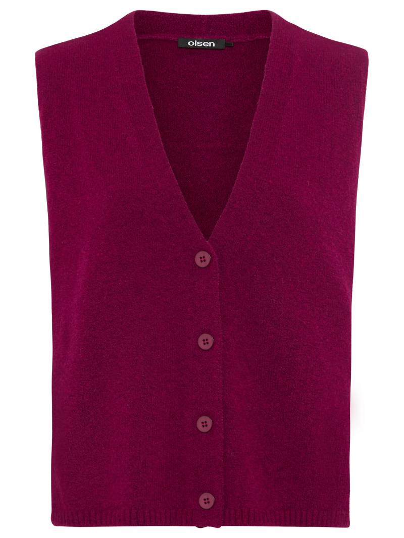 Olsen - Cardigan Sleeveless boysenberry - Gr. - 42 von Olsen