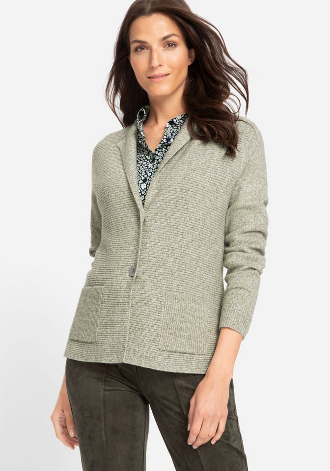Olsen Cardigan mit Verschlussknöpfen und aufgesetzten Taschen von Olsen