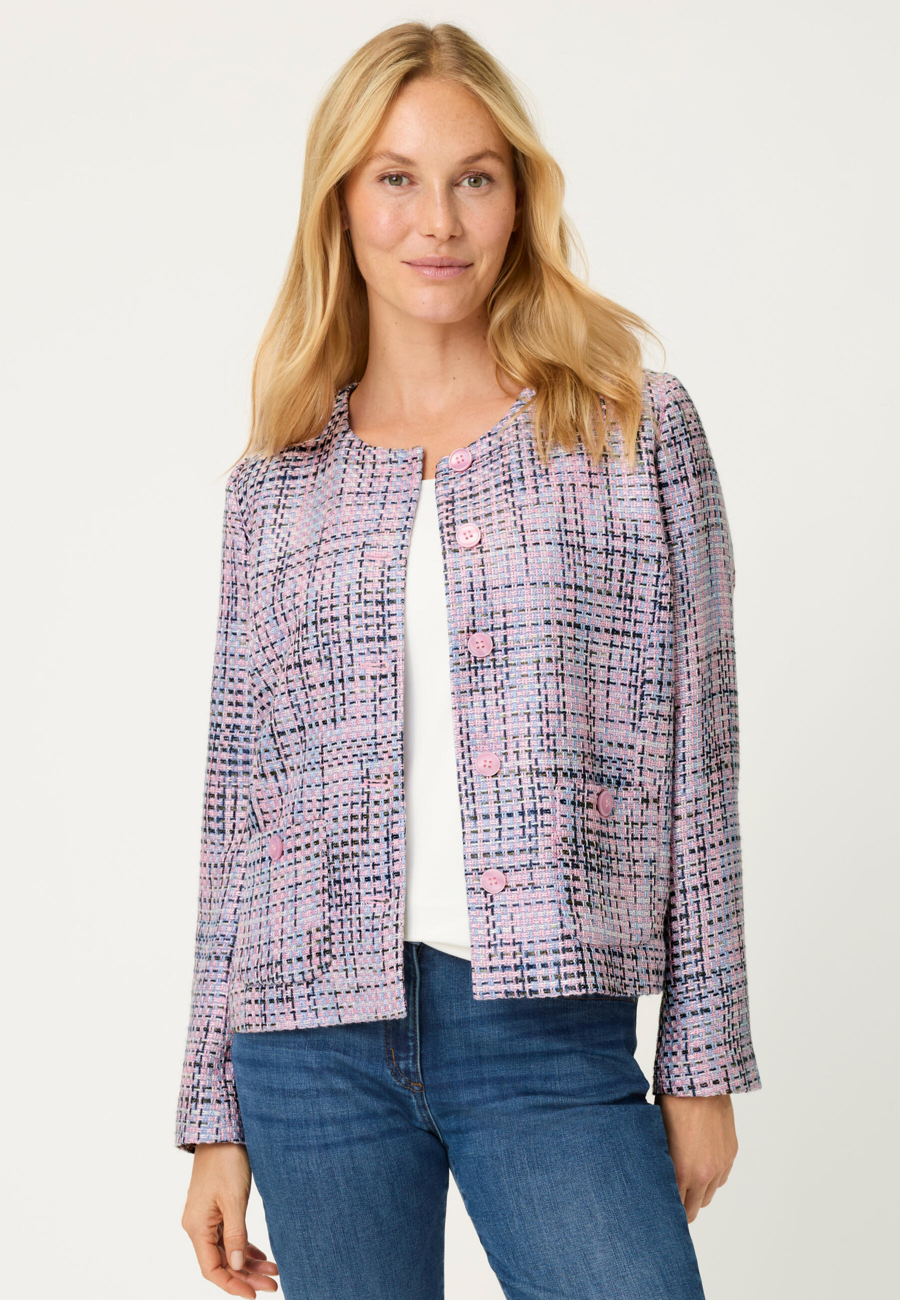 Olsen - Jacket Indoor peony pink - Gr. - 44 von Olsen