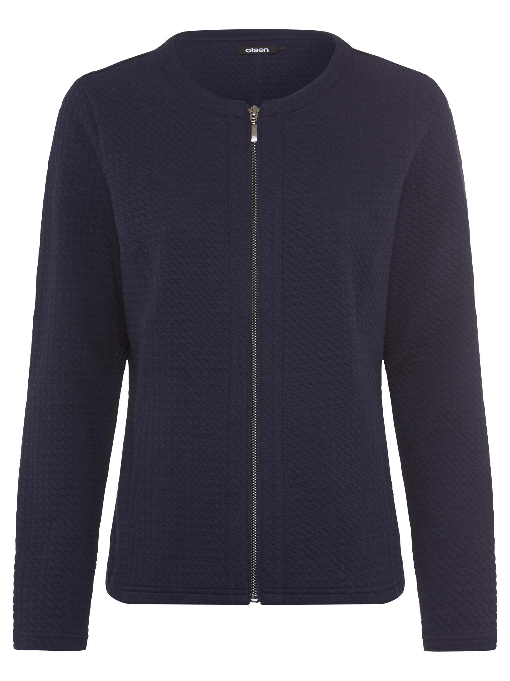 Olsen - Jersey Jacket Long Sleeves ink blue - Gr. - 44 von Olsen