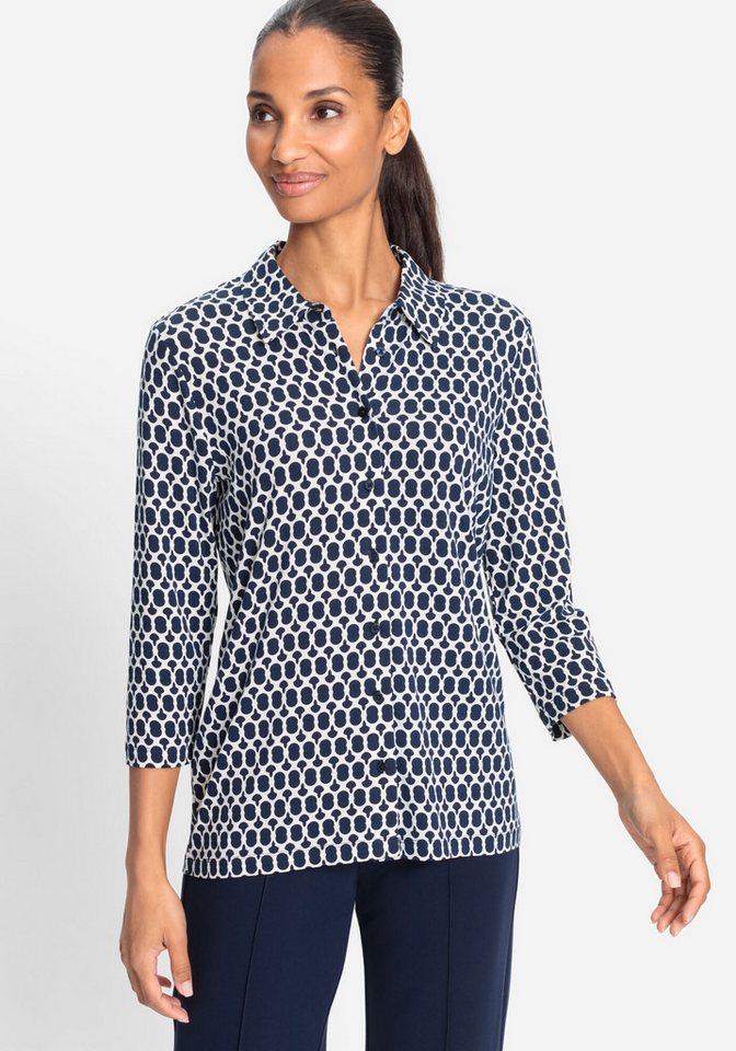 Olsen Klassische Bluse mit Allover-Print von Olsen