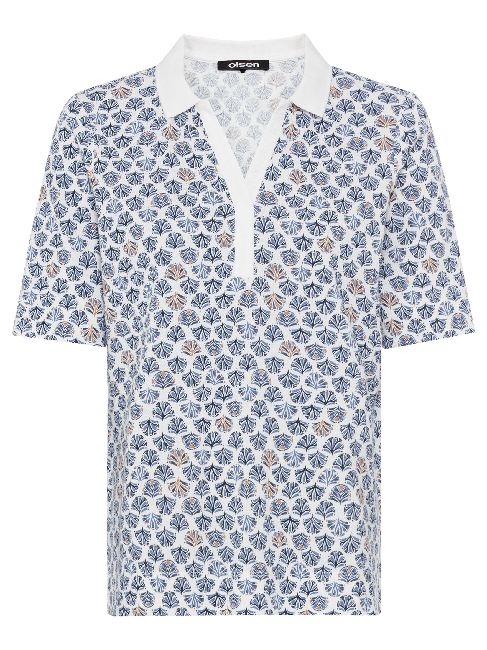 Olsen - Polo Shirt Short Sleeves white - Gr. - 40 von Olsen