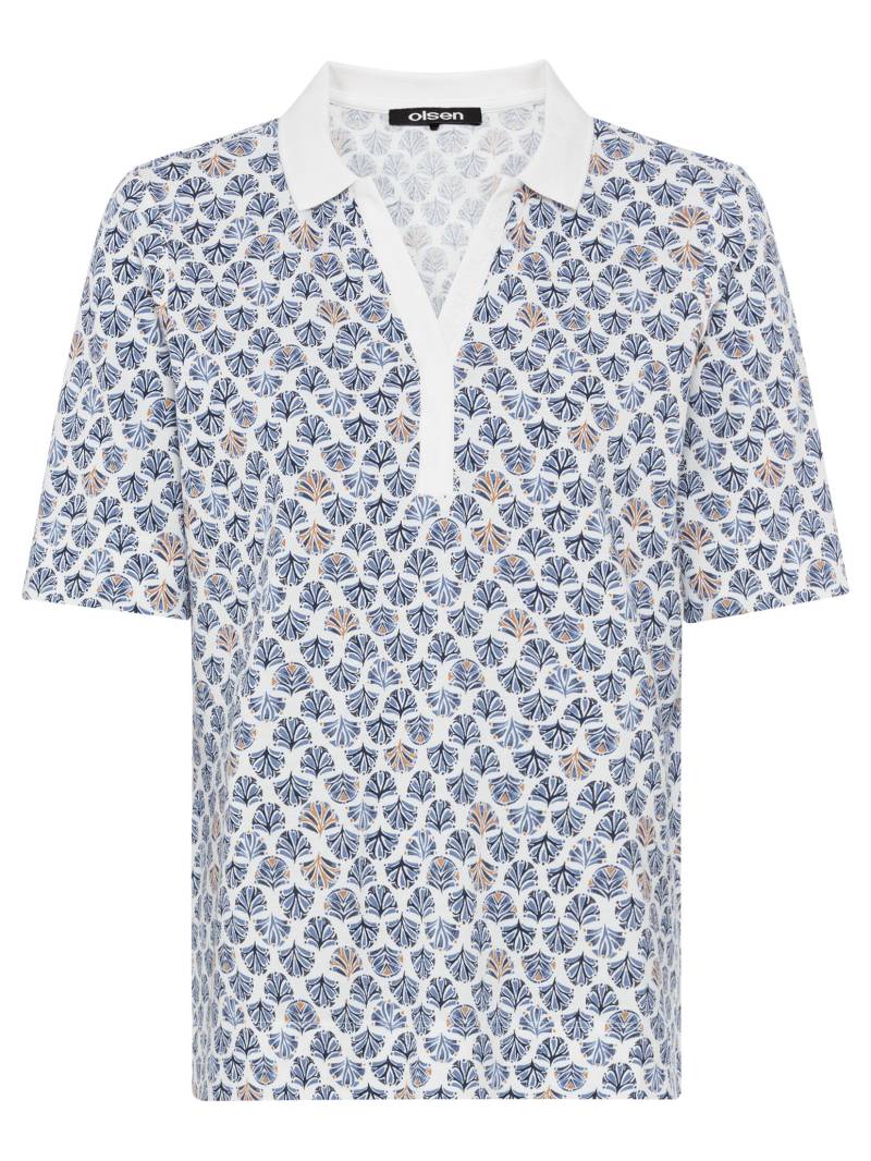 Olsen - Polo Shirt Short Sleeves white - Gr. - 44 von Olsen