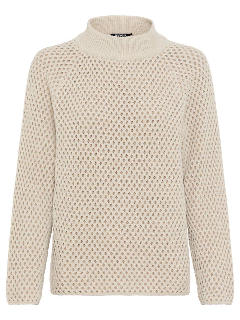 Olsen - Pullover Long Sleeves almond beige - Gr. - 44 von Olsen