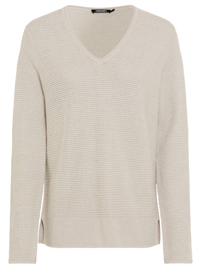 Olsen - Pullover Long Sleeves almond beige mel. - Gr. - 42 von Olsen