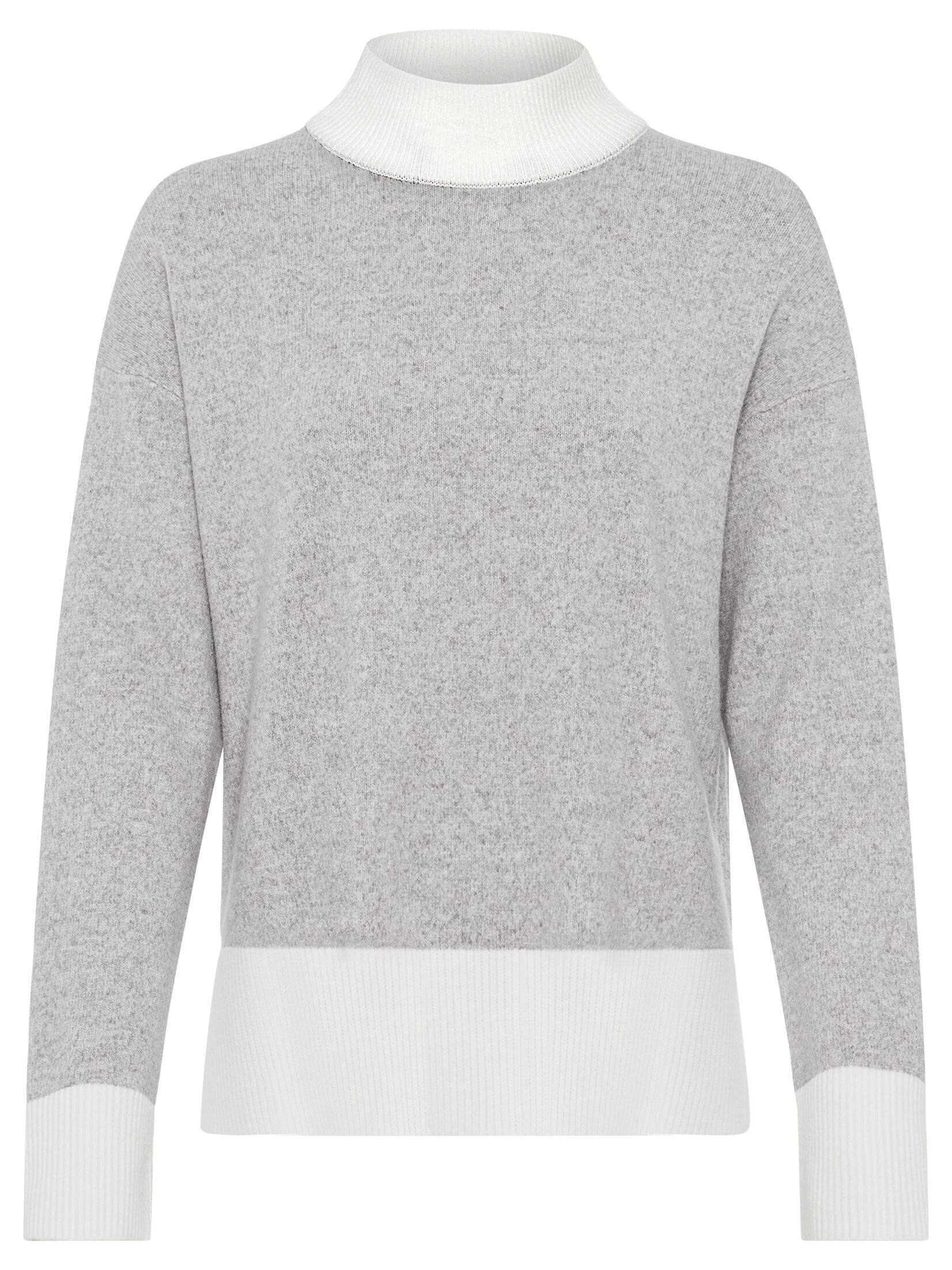 Olsen - Pullover Long Sleeves misty grey mel. - Gr. - 40 von Olsen