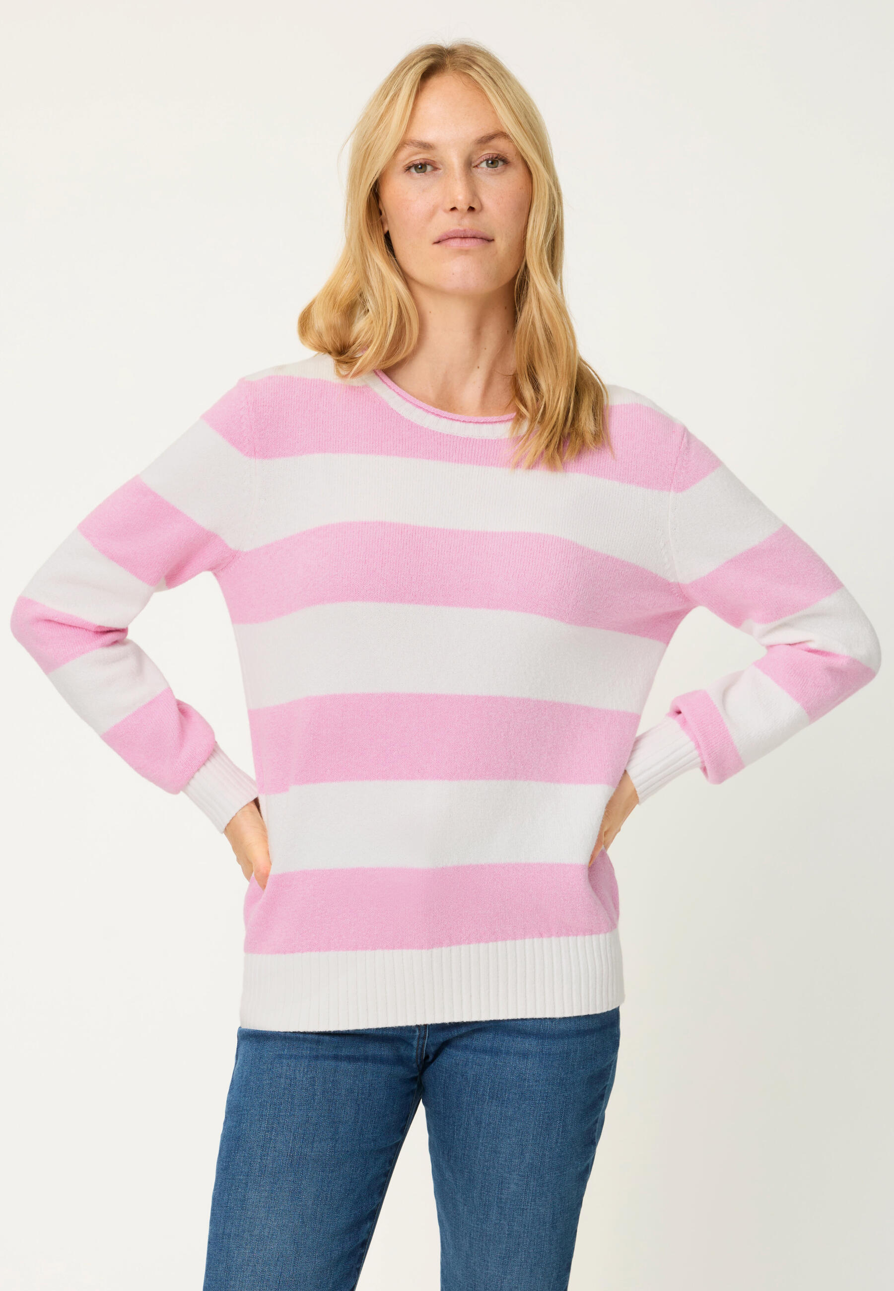 Olsen - Pullover Long Sleeves peony pink - Gr. - 44 von Olsen