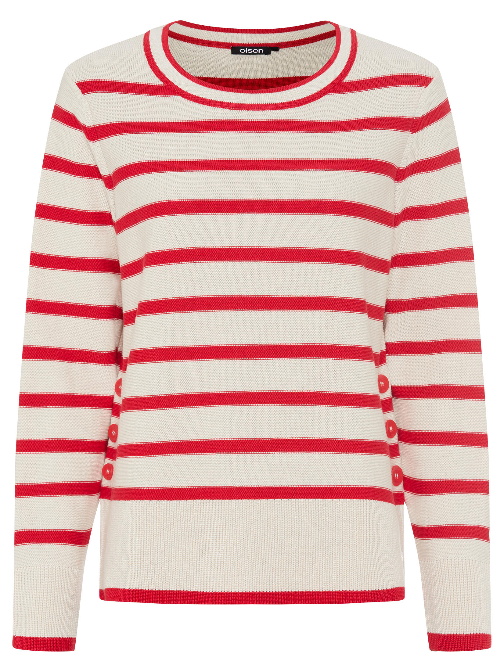 Olsen - Pullover Long Sleeves red rose - Gr. - 38 von Olsen