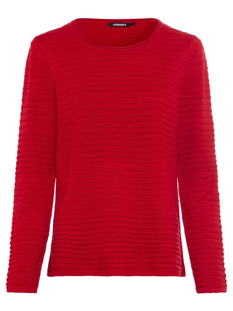 Olsen - Pullover Long Sleeves true red - Gr. - 38 von Olsen
