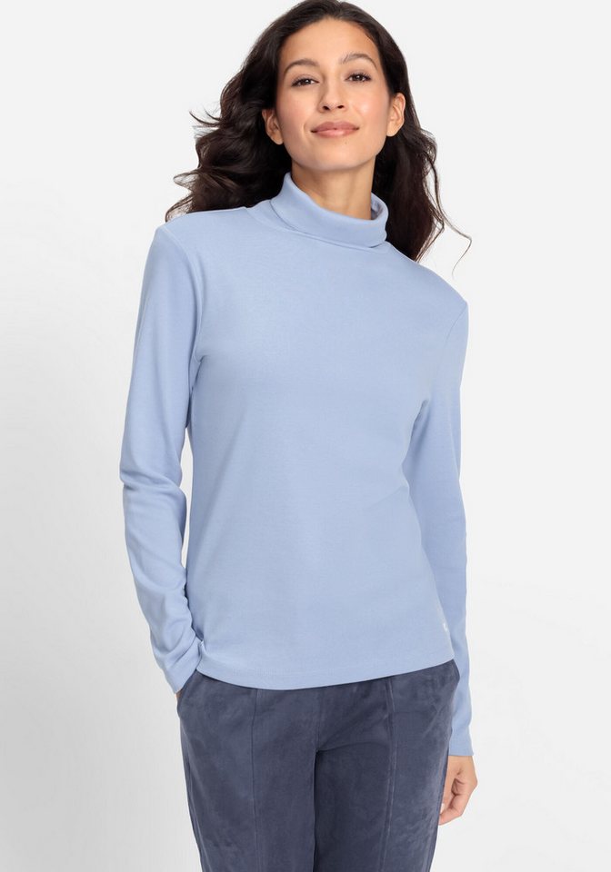 Olsen Rollkragenshirt aus reiner Baumwolle von Olsen