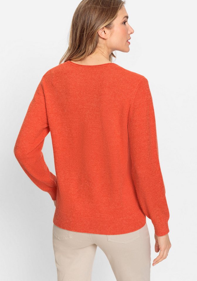 Olsen Rundhalspullover Pullover Long Sleeves von Olsen