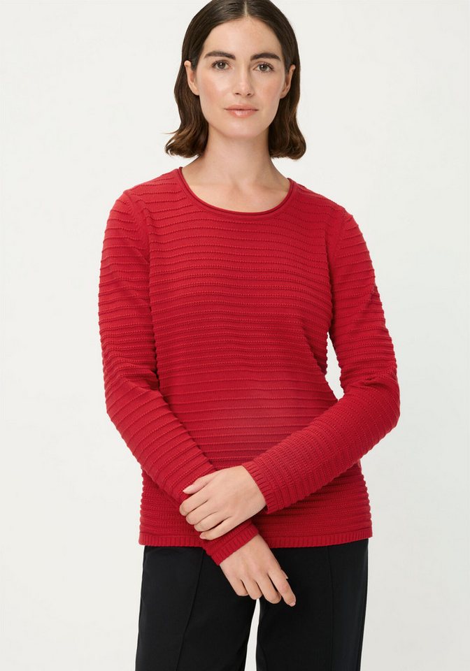 Olsen Rundhalspullover gerade geschnitten von Olsen