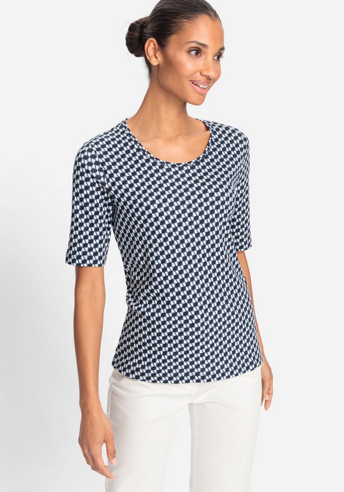 Olsen Rundhalsshirt (1-tlg) aus weicher Baumwolle von Olsen