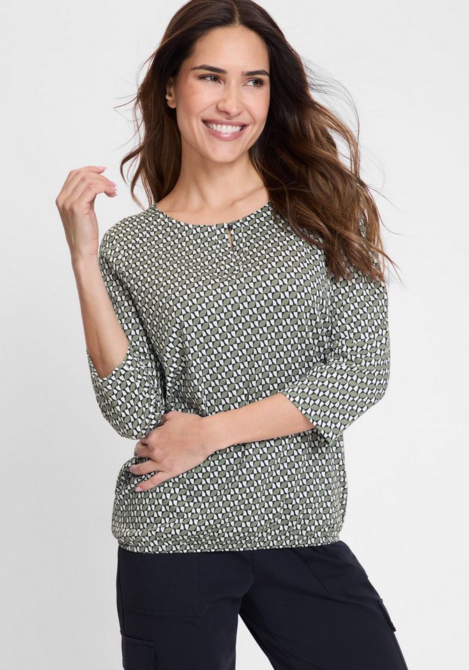 Olsen Rundhalsshirt (1-tlg) mit grafischer Allover-Print von Olsen