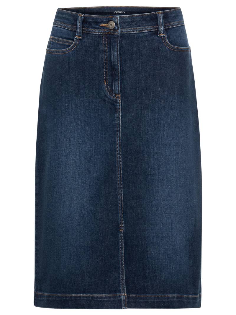 Olsen - Skirt Denim Short dark denim - Gr. - 40 von Olsen