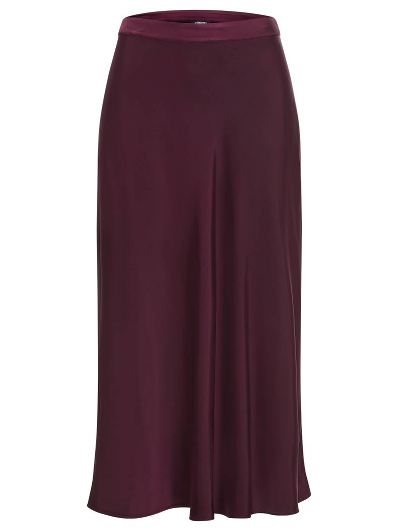 Olsen - Skirt Woven Casual Long dark wine - Gr. - 38 von Olsen