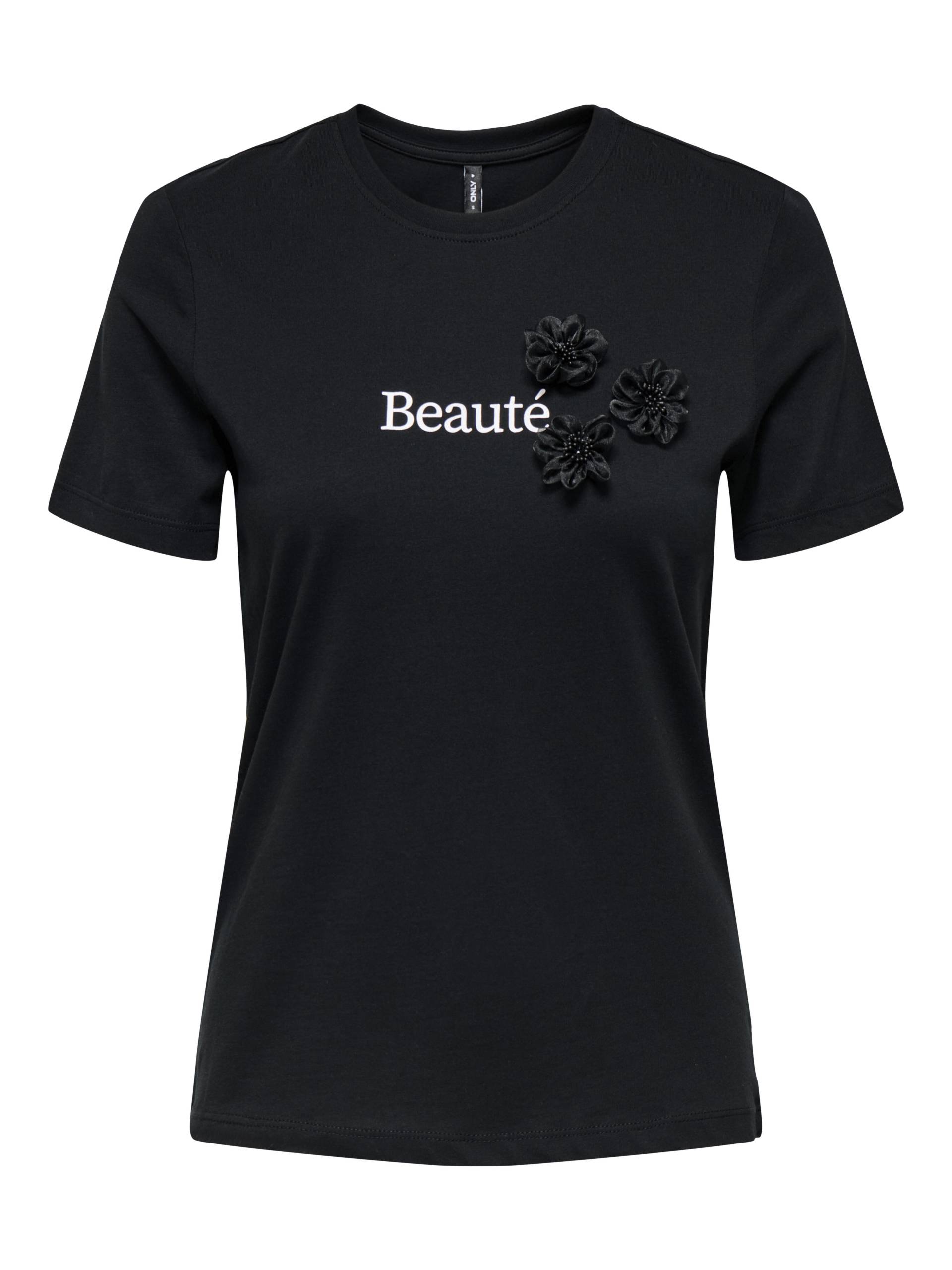 ONLY - ONLBLOSSOM LIFE S/S TOP BOX JRS black - Gr. - S von ONLY